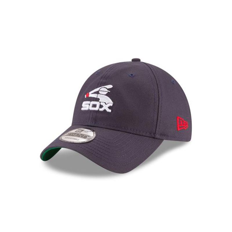 MLB Chicago White Sox Waxed Cooperstown 9Twenty Adjustable (QMI8854) - Blue New Era Caps